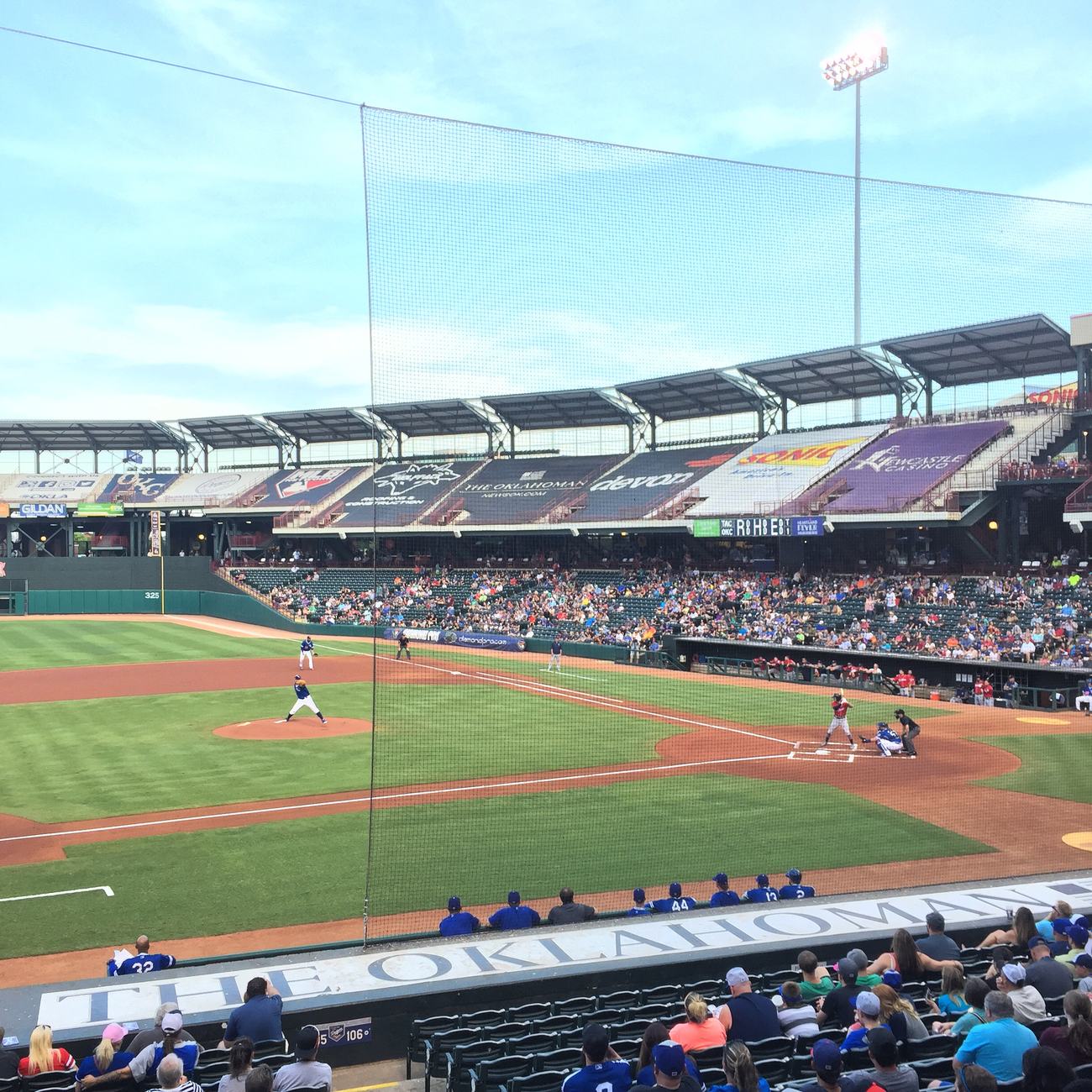Chickasaw Bricktown Ballpark grandstand in Oklahoma City